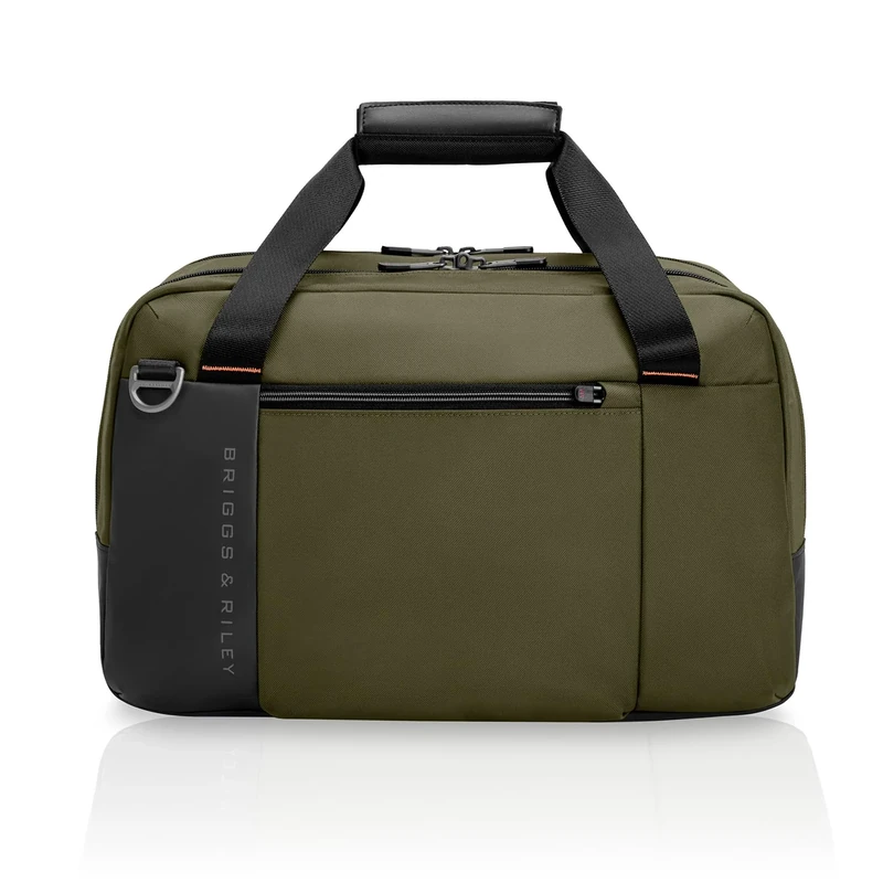 Briggs & Riley Underseat Cabin Bag - Carry On Luggage for Travel, Softside Bag for Men & Women, RFID Data Protection, Adjustable Shoulder Strap, Fits up to 16" Laptop - ZDX Collection, Hunter