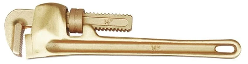 Stillson Wrench 36" - 900mm Al-BR: Adjustable Tool, Ideal for Plumbing and Mechanical Work, facilitates The Grip and Clamping of Pipes.