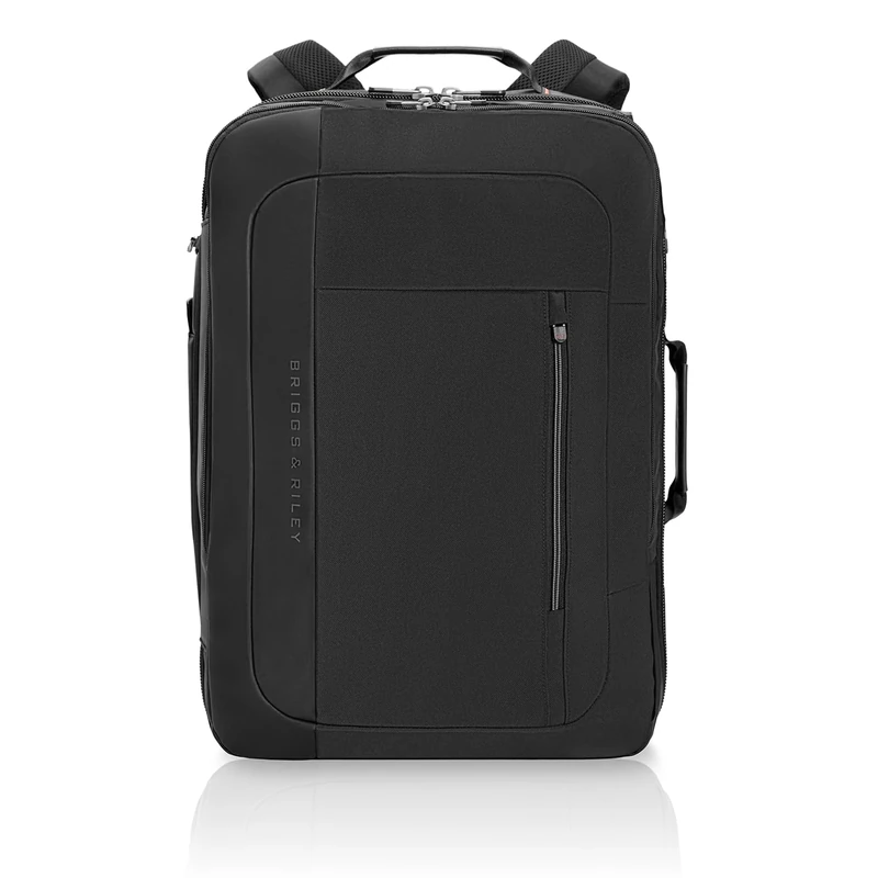 Briggs & Riley Unisex's ZDX Collection Carry-On Luggage, Black, Large Convertible Backpack