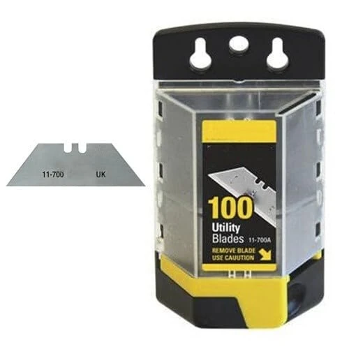 Trapezoidal Blade 100 Pieces, Heavy Duty Material, Ideal for Cutting and Designing in Woodworking and Craft Work.