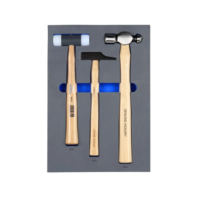Foam Tray with Hammers 280x400x35 mm, Ideal for Tool Organization and Protection of Fragile Components.