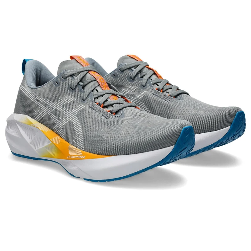 ASICS Mens Novablast 5 Sneaker, Gravel White, 5 UK
