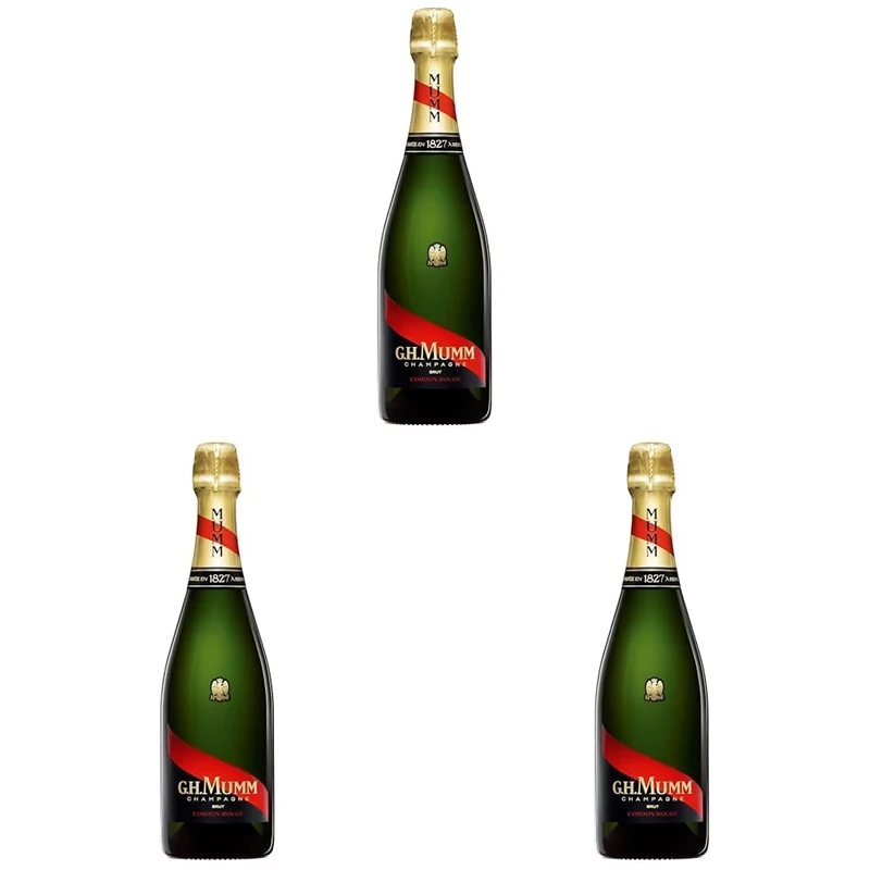G.H. Mumm Cordon Rouge Non Vintage Champagne, 1.5L (Pack of 3)