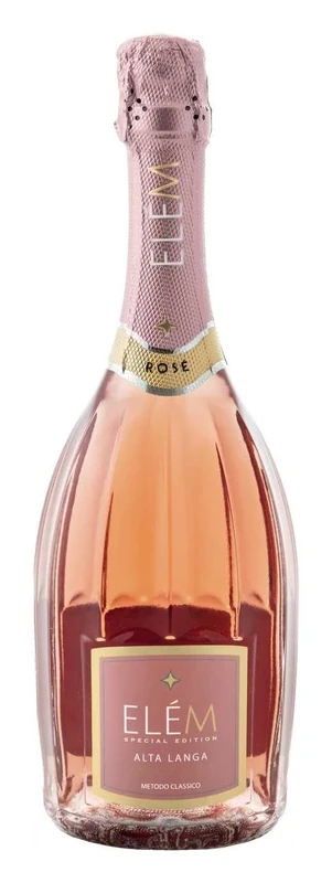 ELÈM Alta Langa DOCG Rose Metodo Classico Pas Dosè Sparkling Rosè Wine - 1x750 ml (Pack of 6)
