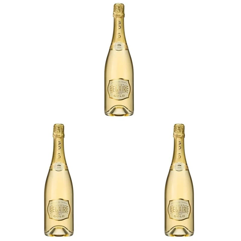 Luc Belaire Brut Gold Sparkling Wine, 75cl (Pack of 3)