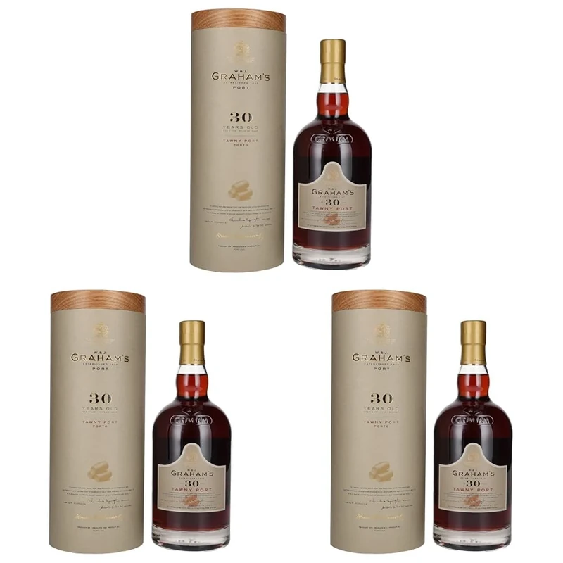 Graham's 30 Year Old Tawny Port Wine, 75 cl (Pack of 3)