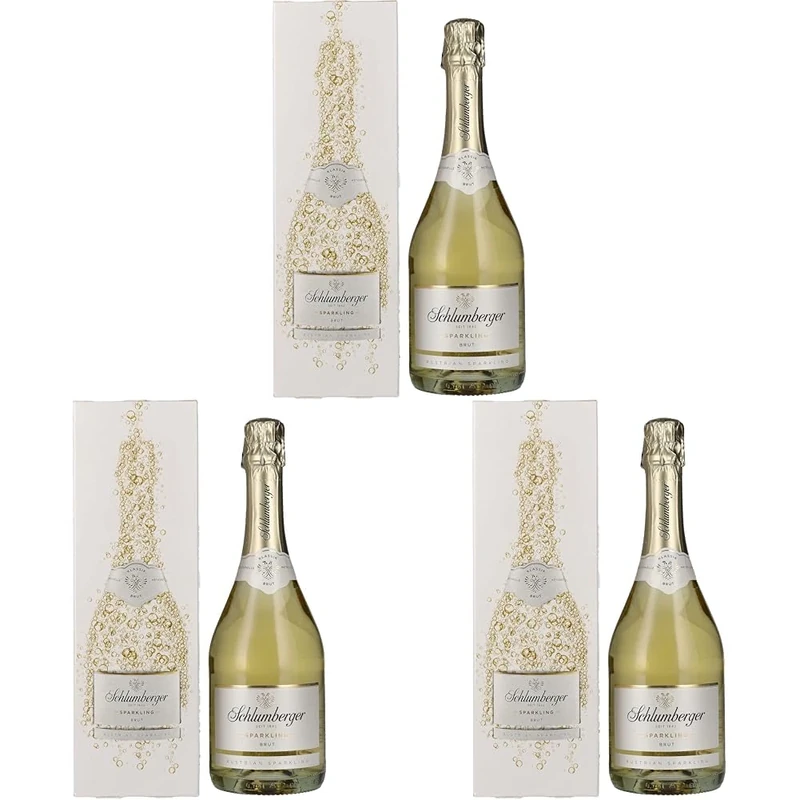 Schlumberger Sparkling Brut Klassik, Gift Box, 75cl (Pack of 3)