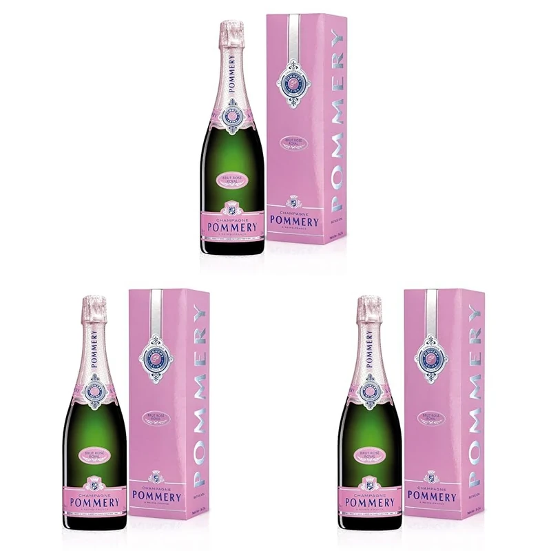Pommery Brut Rosé in Gift Box (Pack of 3)