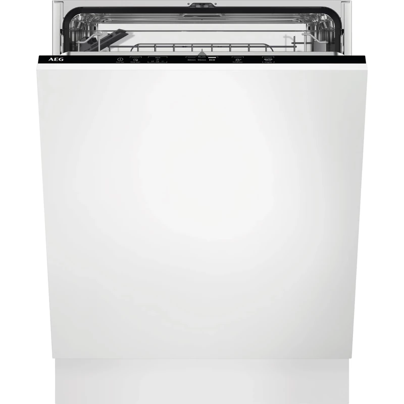AEG 5000 Series integrated Dishwasher, AirDry Technology FSB54607Z, 60 cm,13 Settings, (Db) 44, Delay Start, Inverter Motor, Height Adjustable Basket, Touch Control, Built-In 818x596x550mm, Class C