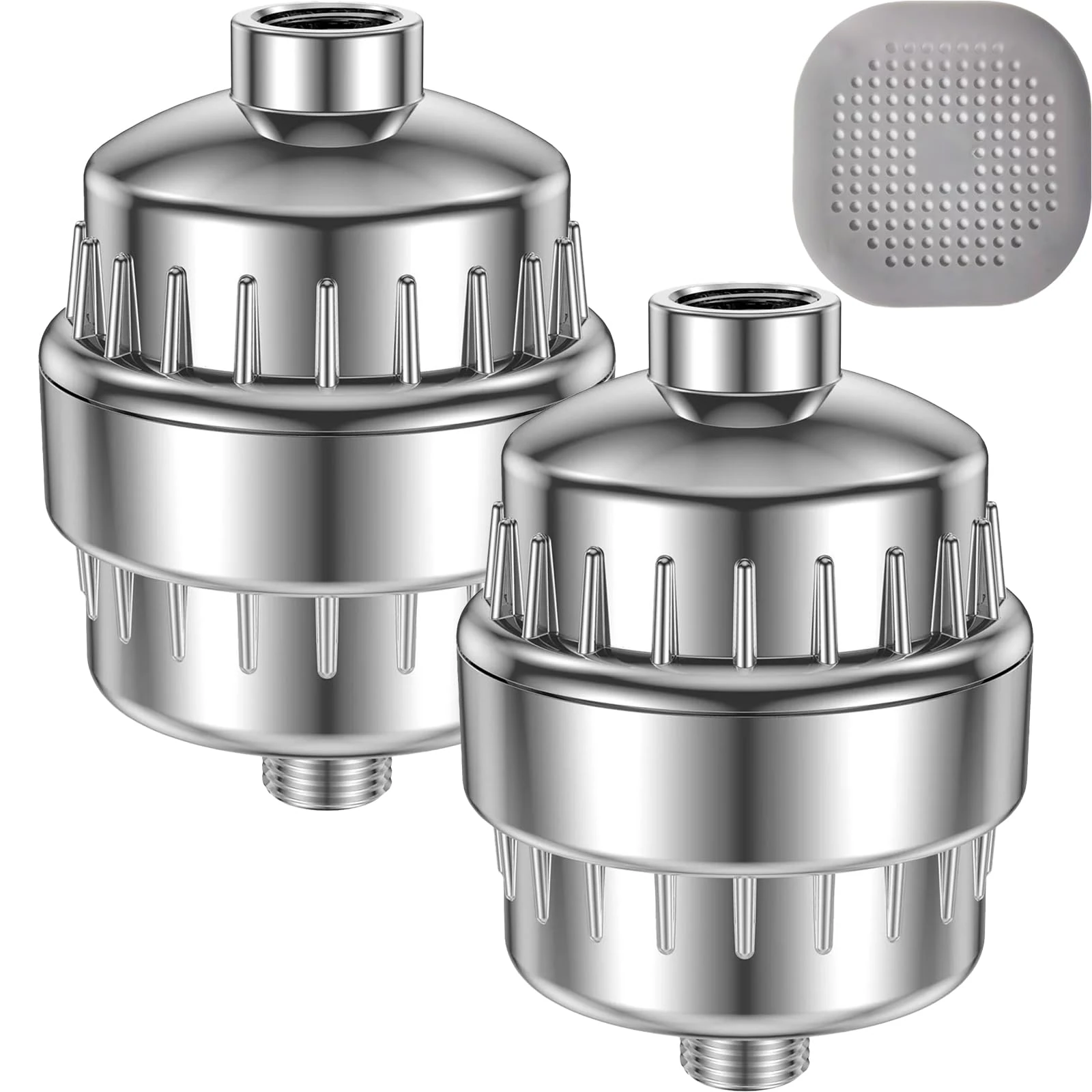 VeoryFly 36 Stage Upgraded Shower Filter with Vitamin C, High Output Showerhead Filter, Shower Hard Water Filter for Removing Chlorine, Heavy Metals and Other Sediments, 2 Sets