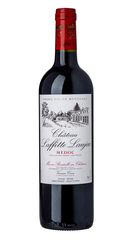 Château Laffitte Laujac - AOP Medoc - Grand Vin De Bordeaux Médoc French Red Wine - 75cl (Pack of 6)