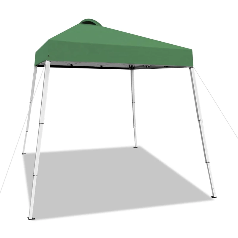 SAILARY 8x8 Top Pop Up Canopy Tent with Central Lock Design, Slant Legs, Backpack, Easy Outdoor Sun Shade for Events, Parties, Camping(Green)