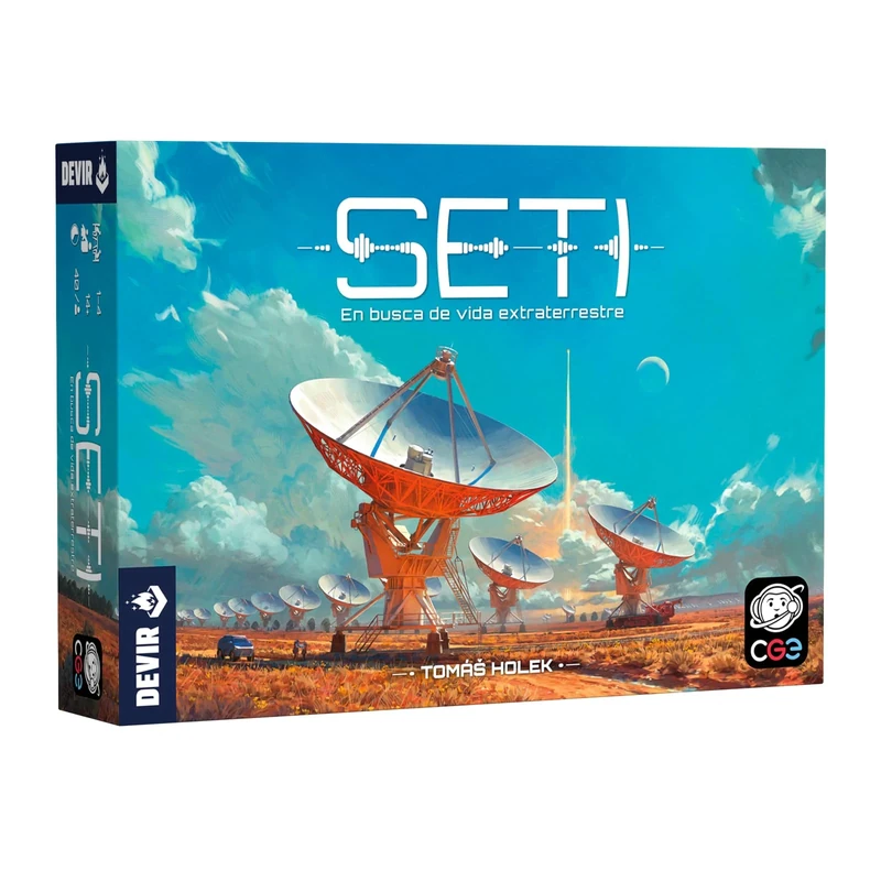 Devir SETI Expert Strategic Board Game, 1-4 Players, Solitaire Mode, Ages 14+ (BGSETSP)