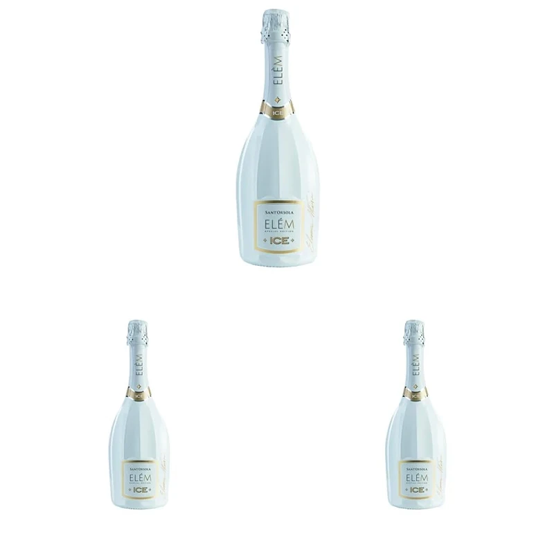 ELÈM ICE Demi Sec Sparkling White Wine - 1x750 ml (Pack of 3)