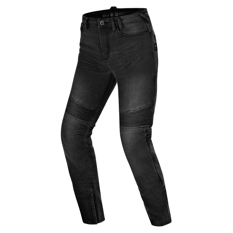 SHIMA Zenith Motorcycle Jeans for Women GFLEXX Knee Protectors Motorbike Mens Armoured Trousers Lightweight Protective Pants Stretch Reinforced Armored Bike Elastic Ventilated (Womens, Black, 30/30)