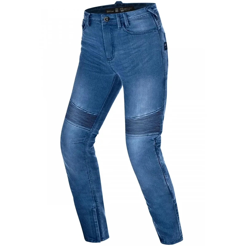 SHIMA Zenith Motorcycle Jeans for Women GFLEXX Knee Protectors Motorbike Mens Armoured Trousers Lightweight Protective Pants Stretch Reinforced Armored Bike Elastic Ventilated (Womens, Blue, 28/30)