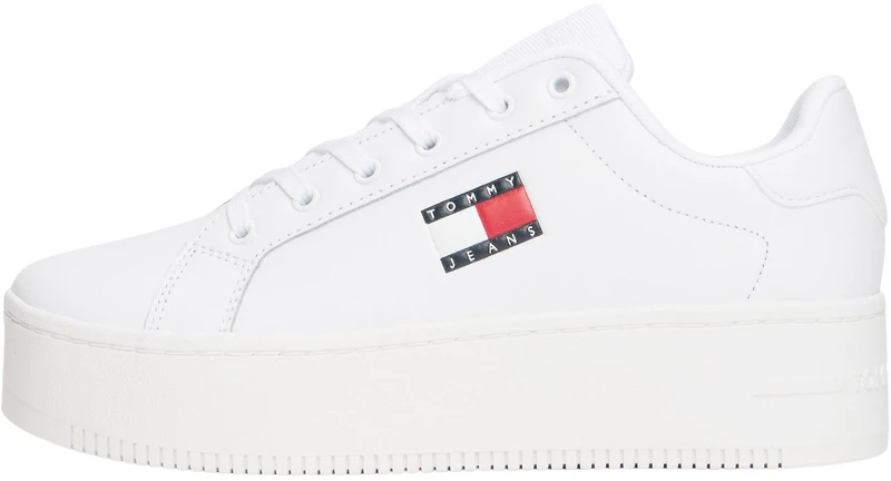 Tommy Jeans Women’s Flatform Trainers, White (White), 6.5