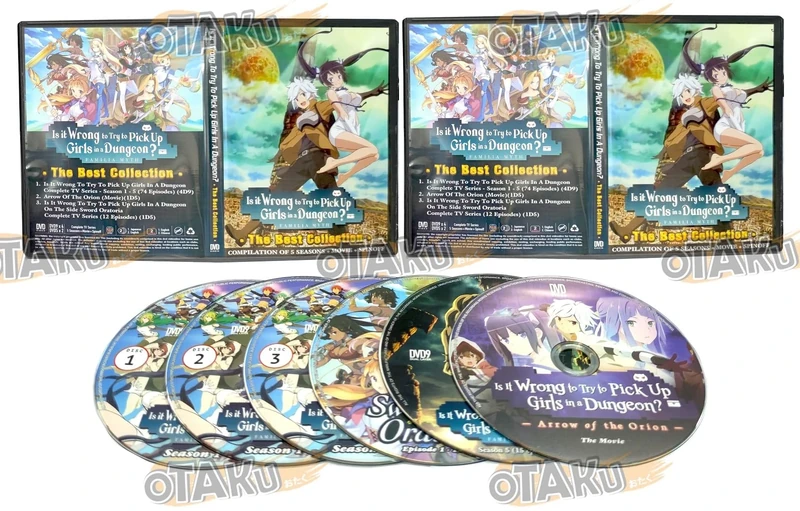 IS IT WRONG TO TRY TO PICK UP GIRLS IN A DUNGEON? (SEASON 1-5 + MOVIE + SPINOFF (12 EPISODES)) - COMPLETE ANIME TV SERIES DVD BOX SET ( ENGLISH DUBBED WITH ENGLISH SUBS ) SHIP FROM UK