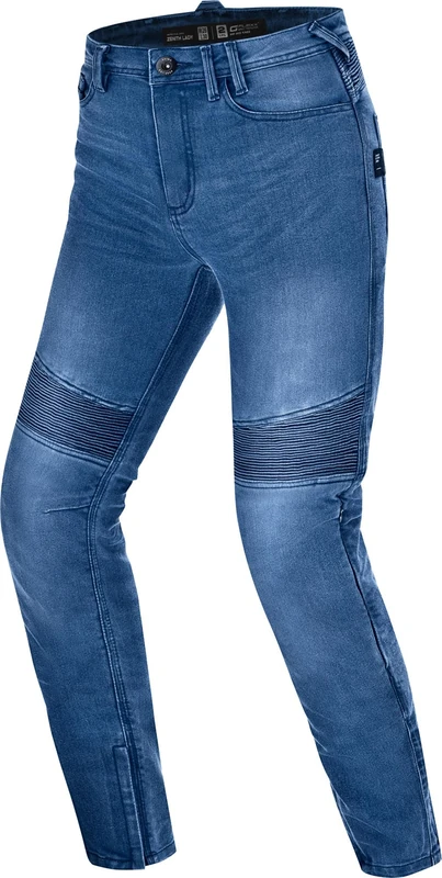 SHIMA Zenith Motorcycle Jeans for Men GFLEXX Knee Protectors Motorbike Mens Armoured Trousers Lightweight Protective Pants Stretch Reinforced Armored Bike Elastic Ventilated (Mens, Blue, 36/32)