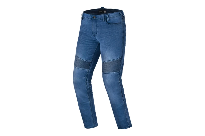 SHIMA Zenith Motorcycle Jeans for Men GFLEXX Knee Protectors Motorbike Mens Armoured Trousers Lightweight Protective Pants Stretch Reinforced Armored Bike Elastic Ventilated (Mens, Blue, 36/34)