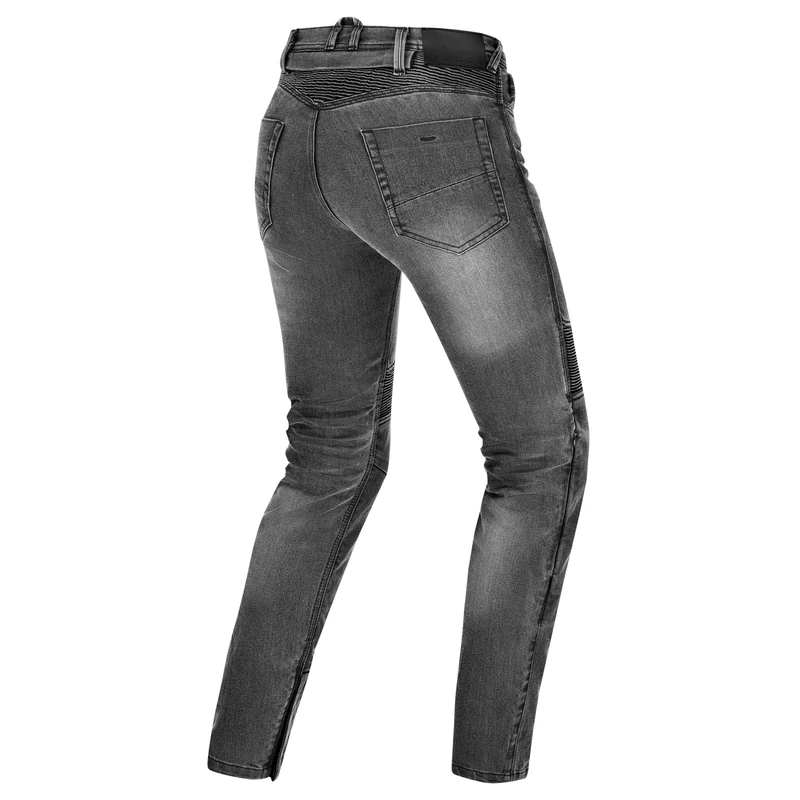 SHIMA Zenith Motorcycle Jeans for Women GFLEXX Knee Protectors Motorbike Mens Armoured Trousers Lightweight Protective Pants Stretch Reinforced Armored Bike Elastic Ventilated (Womens, Grey, 24/32)