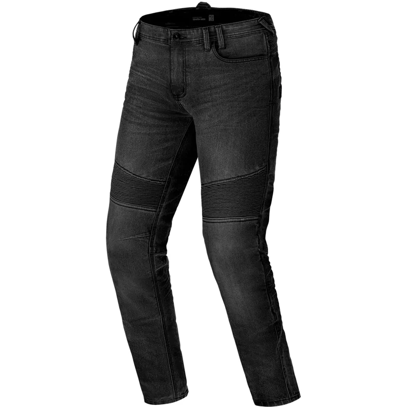 SHIMA Zenith Motorcycle Jeans for Men GFLEXX Knee Protectors Motorbike Mens Armoured Trousers Lightweight Protective Pants Stretch Reinforced Armored Bike Elastic Ventilated (Mens, Black, 40/32)