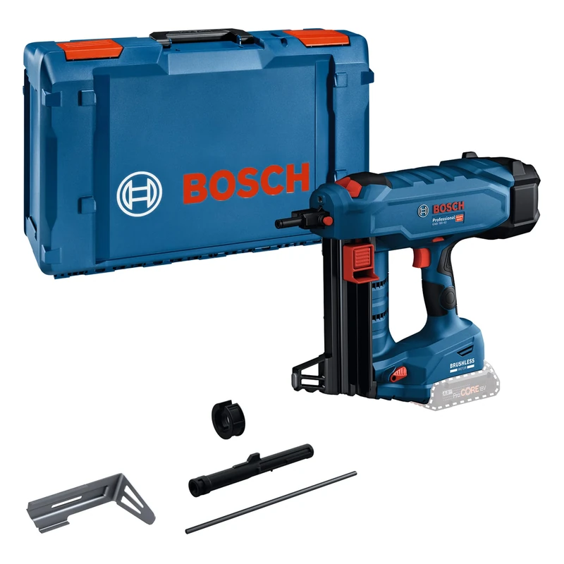 Bosch Profeesional 18V System Cordless Concrete Nailer GNB 18V-40 (incl. Push-Out Pin, Utility Hook, E-Nose, Magnet, XL-BOXX)