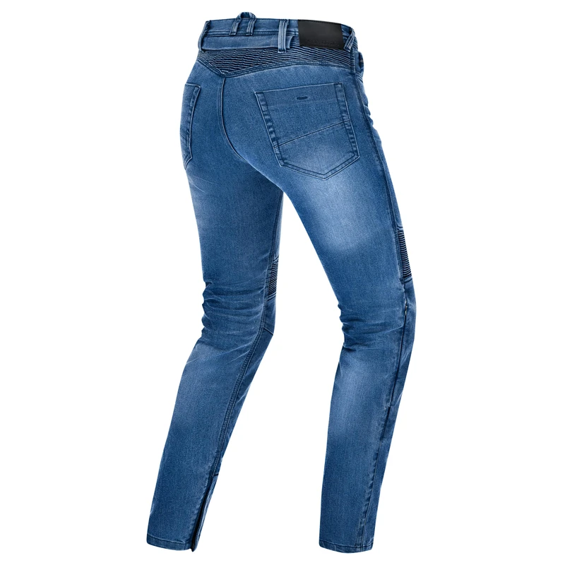 SHIMA Zenith Motorcycle Jeans for Women GFLEXX Knee Protectors Motorbike Mens Armoured Trousers Lightweight Protective Pants Stretch Reinforced Armored Bike Elastic Ventilated (Womens, Blue, 28/32)