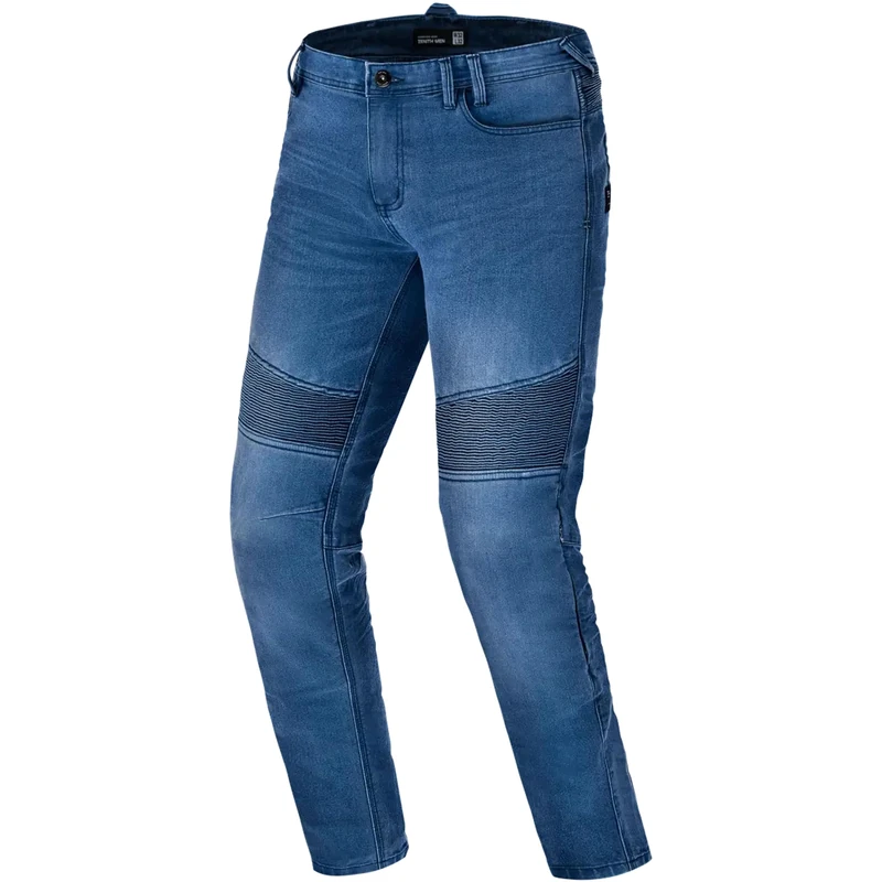 SHIMA Zenith Motorcycle Jeans for Men GFLEXX Knee Protectors Motorbike Mens Armoured Trousers Lightweight Protective Pants Stretch Reinforced Armored Bike Elastic Ventilated (Mens, Blue, 40/32)