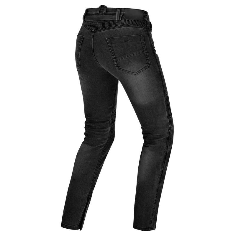 SHIMA Zenith Motorcycle Jeans for Women GFLEXX Knee Protectors Motorbike Mens Armoured Trousers Lightweight Protective Pants Stretch Reinforced Armored Bike Elastic Ventilated (Womens, Black, 34/30)