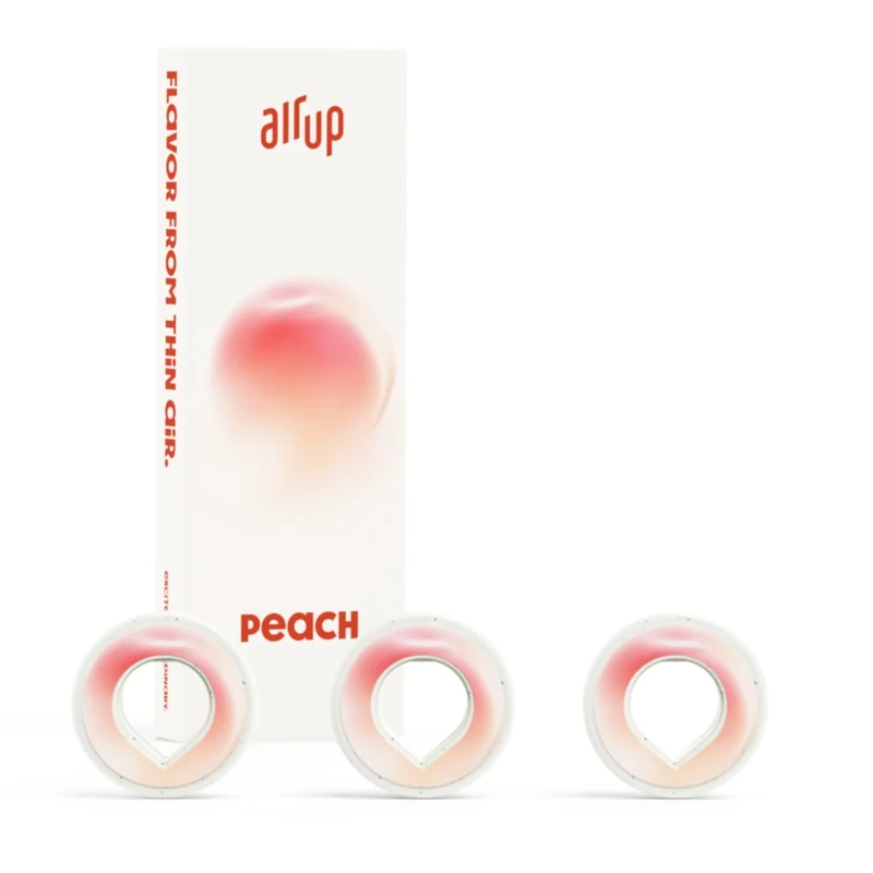 air up® 3 Pods Peach | Tasting Set Flavour Pods for 15 litres of sugar-free Water Flavour: Peach | For original air up® bottle