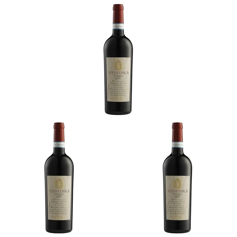 Bottega Venedika Rosso Venezia DOC Italian Red Wine - 750 ml (Pack of 3)