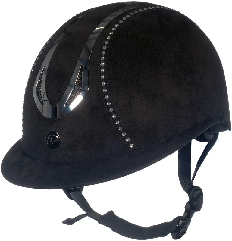 HKM Women's Illusion Diamond Riding helmet Black 61-63 cm