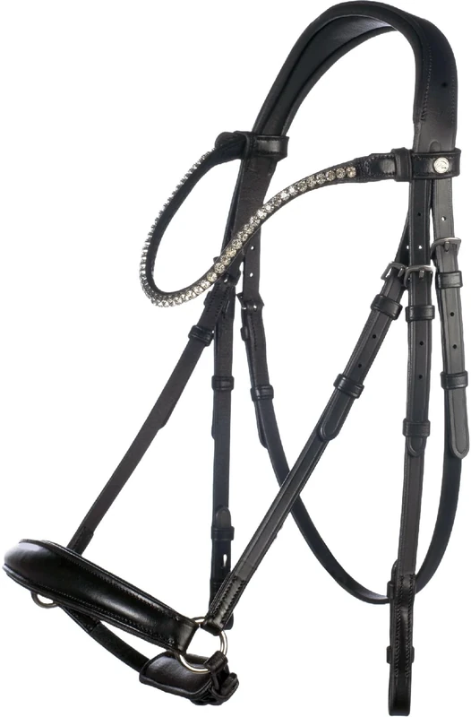 HKM Nicole Bridle Black Pony