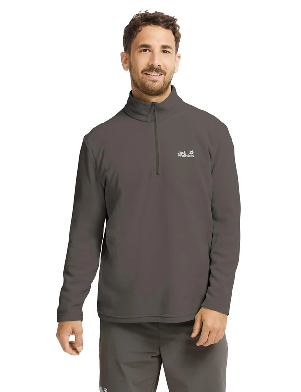 Jack Wolfskin Men's Taunus 100 Hz M Fleece Jumper, Flint, M