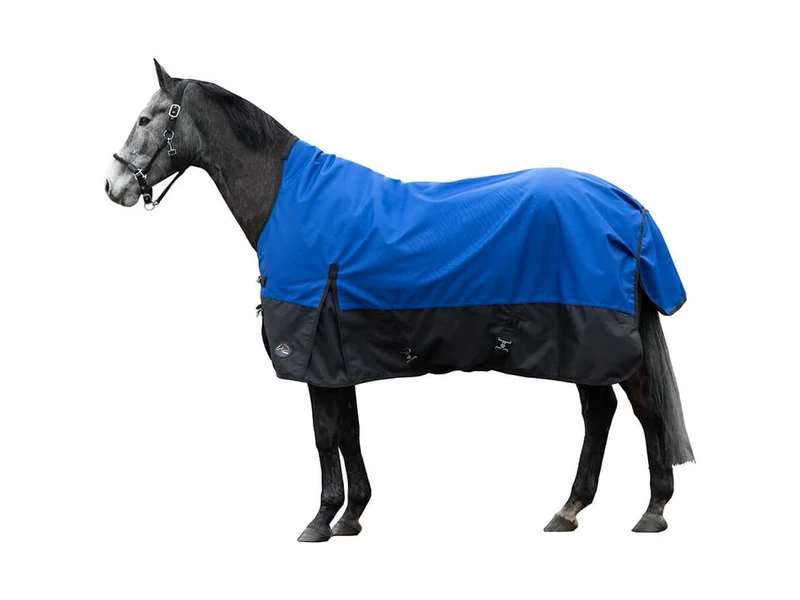 HKM Glasgow- 1200D, 100g filling Highneck rug Blue/Black 5'6