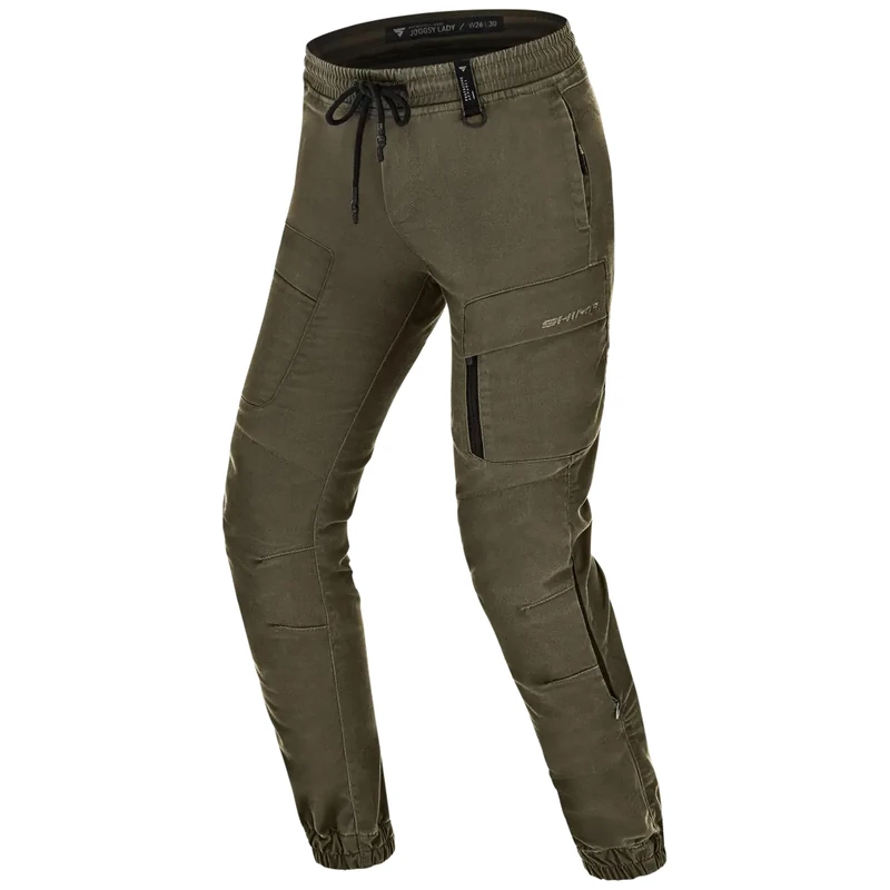 SHIMA Joggsy Motorcycle for Women AirForce Knee Protectors Motorbike Armoured Trousers Lightweight Protective Pants Stretch Reinforced Armored Bike (Female, Khaki, 28)