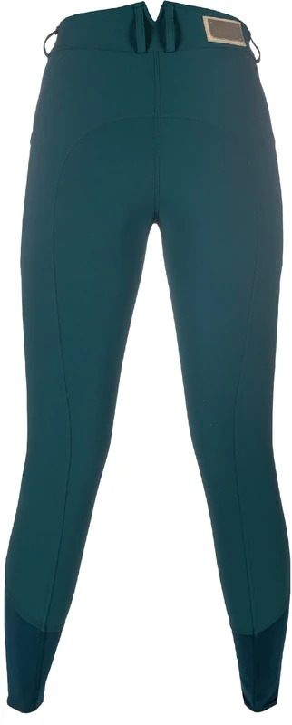 HKM Women's Livigno Silicone Knee Patch Riding Breeches, Deep Green, 32