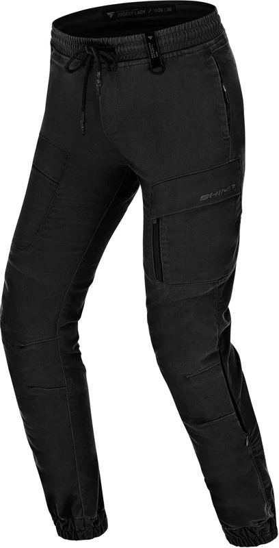 SHIMA Joggsy Motorcycle for Women AirForce Knee Protectors Motorbike Armoured Trousers Lightweight Protective Pants Stretch Reinforced Armored Bike (Female, Black, 30) - Image 1