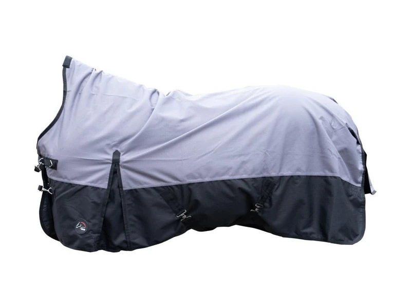 HKM Glasgow- 1200D, fleece lining Highneck rug Grey/Black 7'3