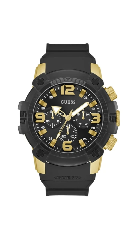 RELOJ GUESS - LINEBACKER Cuarzo / 5 ATM Color esfera: Dorado Tamaño de la caja: 52,00