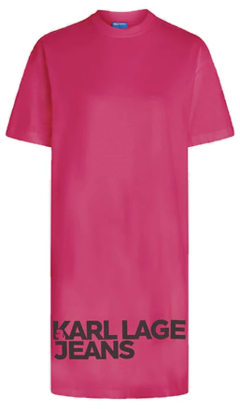Karl Lagerfeld Jeans, Women's Logo Tee Dress, Very Berry, M, Pink, M