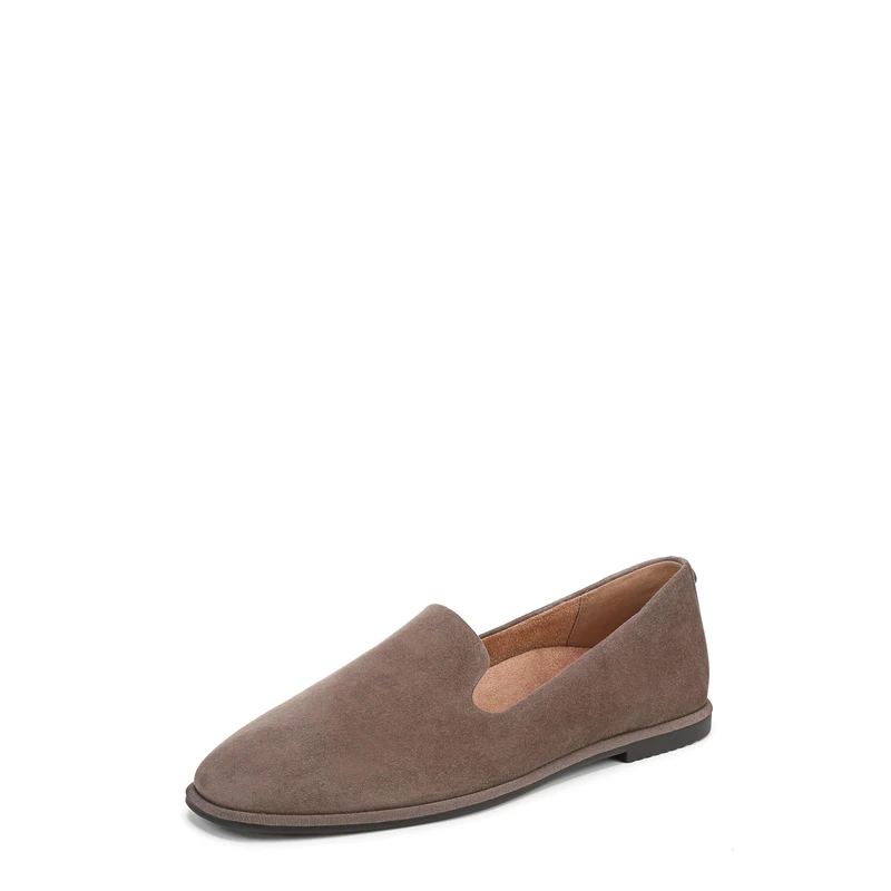 Vionic Women's WILLA 2.0 Loafer, Driftwood Suede Leather, 5.5 UK