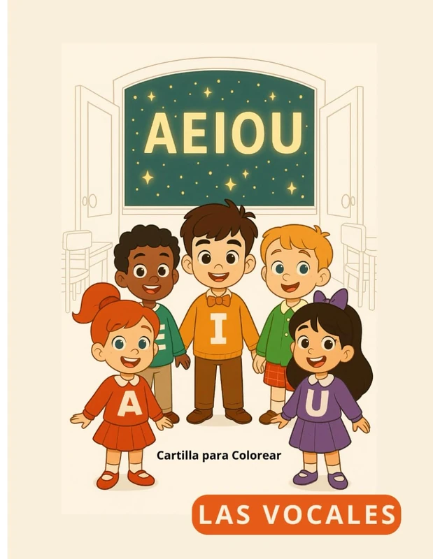 Las Vocales: Cartilla Para Colorear (Cartillas para Actividades 3-5 años) - Image 1