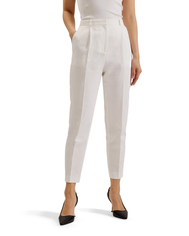 Ted Baker London musubt-high Rise Tailored Trousers, White
