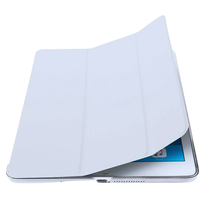 TwoStop for iPad Pro 11 Inch Case 4th(2022) / 3rd(2021) / 2nd(2020) / 1st(2018) Generation - Smart Magnet Cover - Support Pencil - Translucent Back - Auto Wake/Sleep (White)