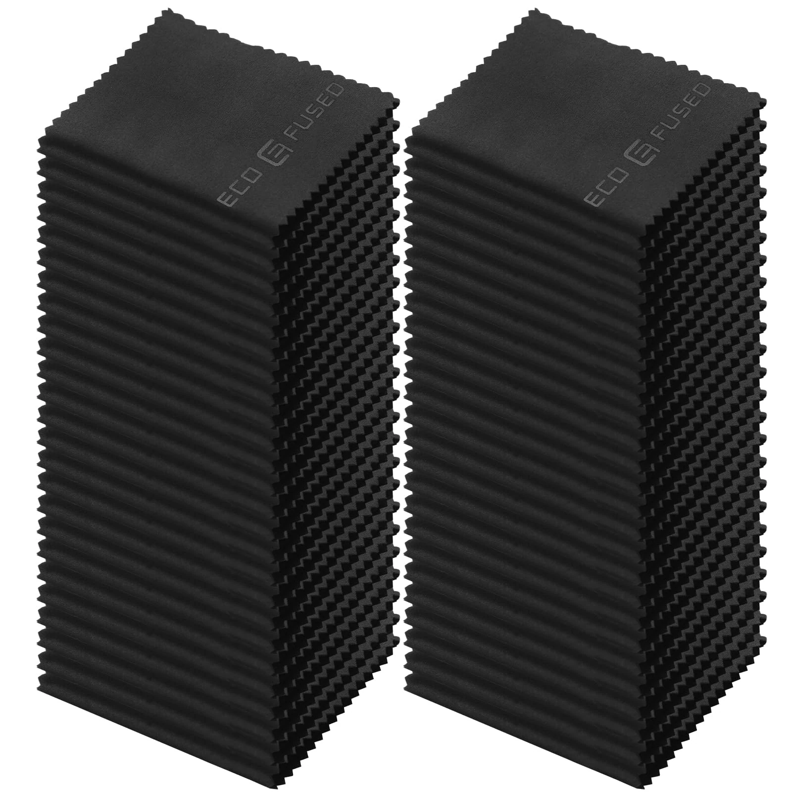 ECO-FUSED Microfiber Cleaning Cloths - 50 Pack - (5.5 x 3 inches) for Cleaning Glasses, Spectacles, Camera Lenses, iPad, Tablets, Phones, Smartphones, Laptops, LCD Screens and Other Delicate Surfaces