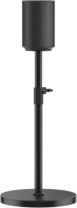 Height Adjustable Speaker Stand for Sonos Era 100 Stand Black with Cable Management - Heavy Duty Floor Stand for Sonos Speaker Stands Era 100 to Enhance Audio Experience, Single