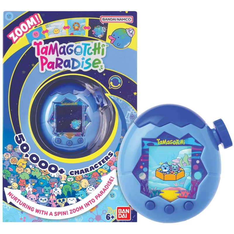 Bandai Tamagotchi Paradise Digital Pet Blue Water Shell | Evolved Electronic Pet Toy With Zooming Worlds | Tamagotchi Paradise Virtual Pets For Kids And Adults Make Fun Gifts For Girls And Boys