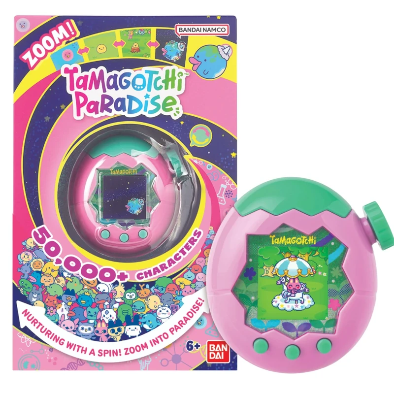 Bandai Tamagotchi Paradise Digital Pet Pink Land Shell | Evolved Electronic Pet Toy With Zooming Worlds | Tamagotchi Paradise Virtual Pets For Kids And Adults Make Fun Gifts For Girls And Boys